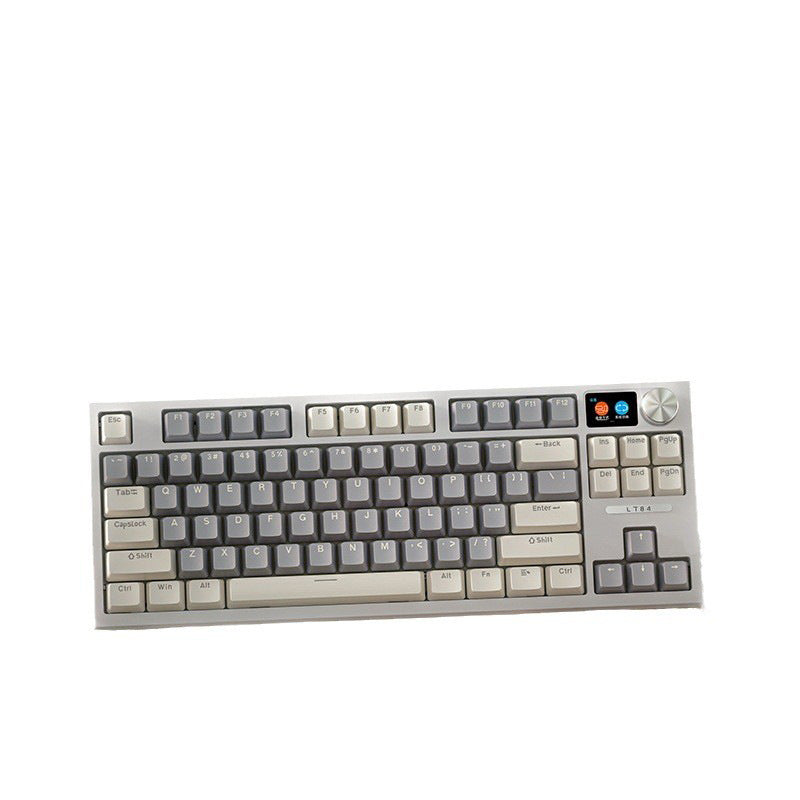 Langtu LT84 Three-Mode Hot-Swappable Wireless Bluetooth Mechanical Keyboard Custom Wired Blue Switch Gaming Keyboard - Anleila