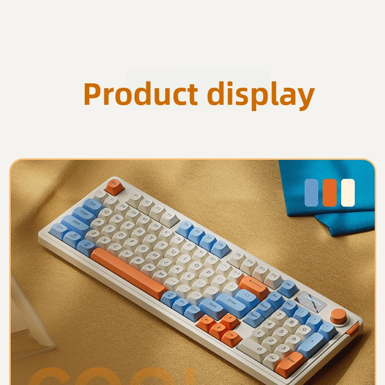 Langtu L98 Wired Silent Office Keyboard Mechanical Feel RGB Lighting Gaming Competitive High-Value Keyboard - Anleila