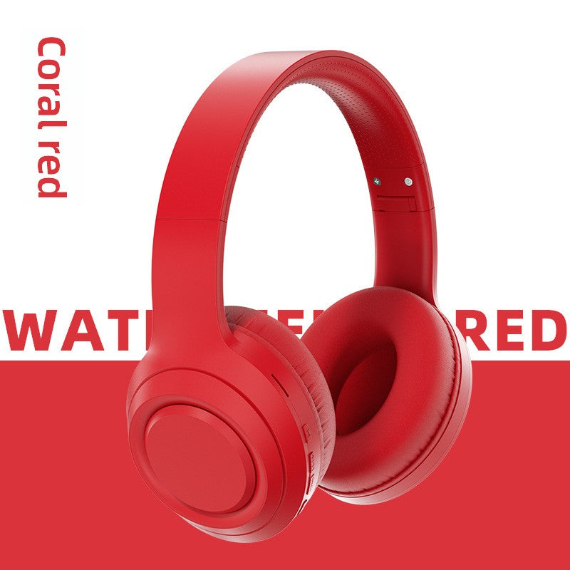 Preminum Bluetooth Headset Wireless Deep Bass HI-FI Super Long Noise Reduction Fodable Headset Colorful Headphone - Anleila