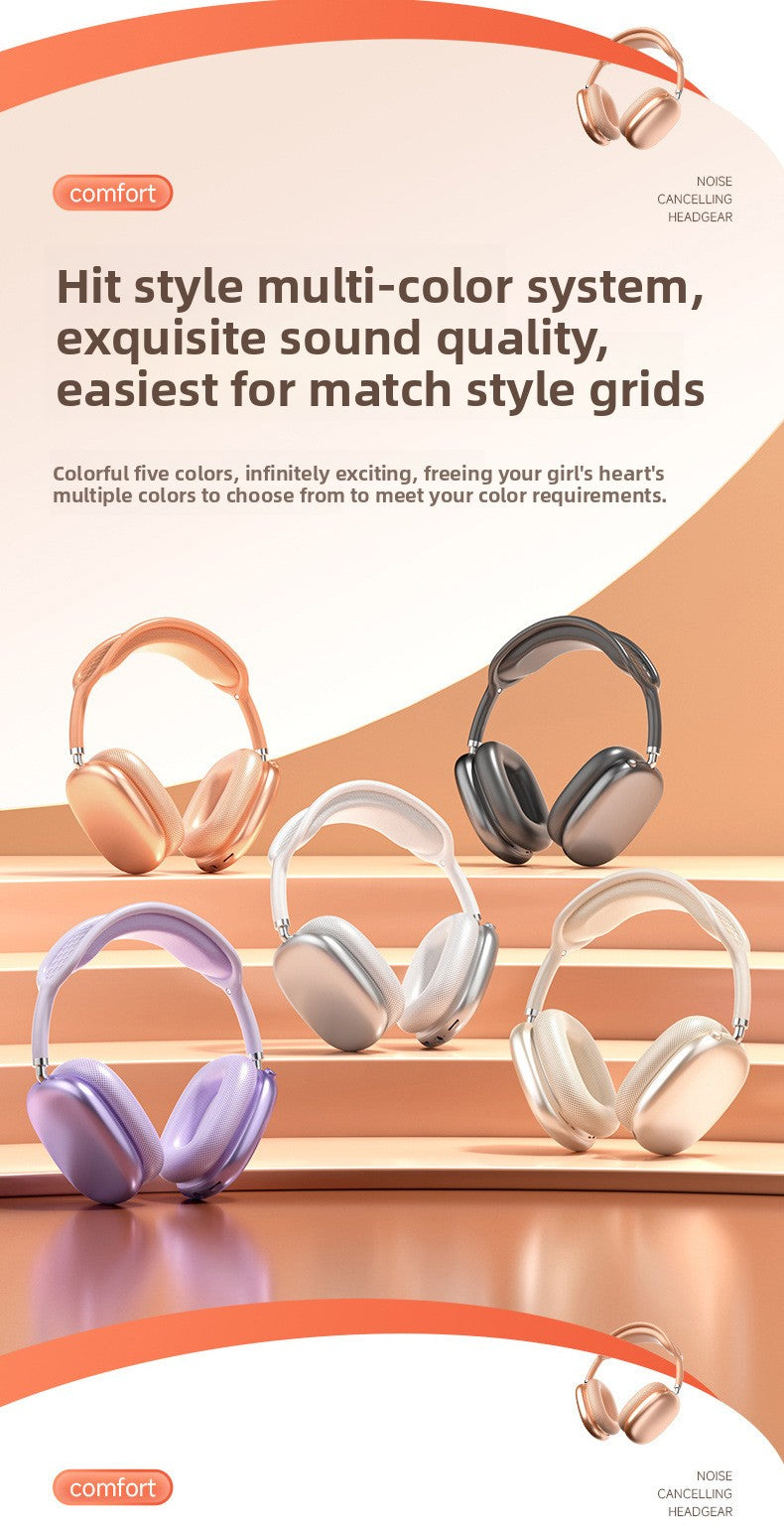 Bluetooth Headphones Ultra-Long Battery Life Call ANC Noise Cancelling Wireless Bluetooth Headphones For Apple, Android, HarmonyOS, Windows - Anleila