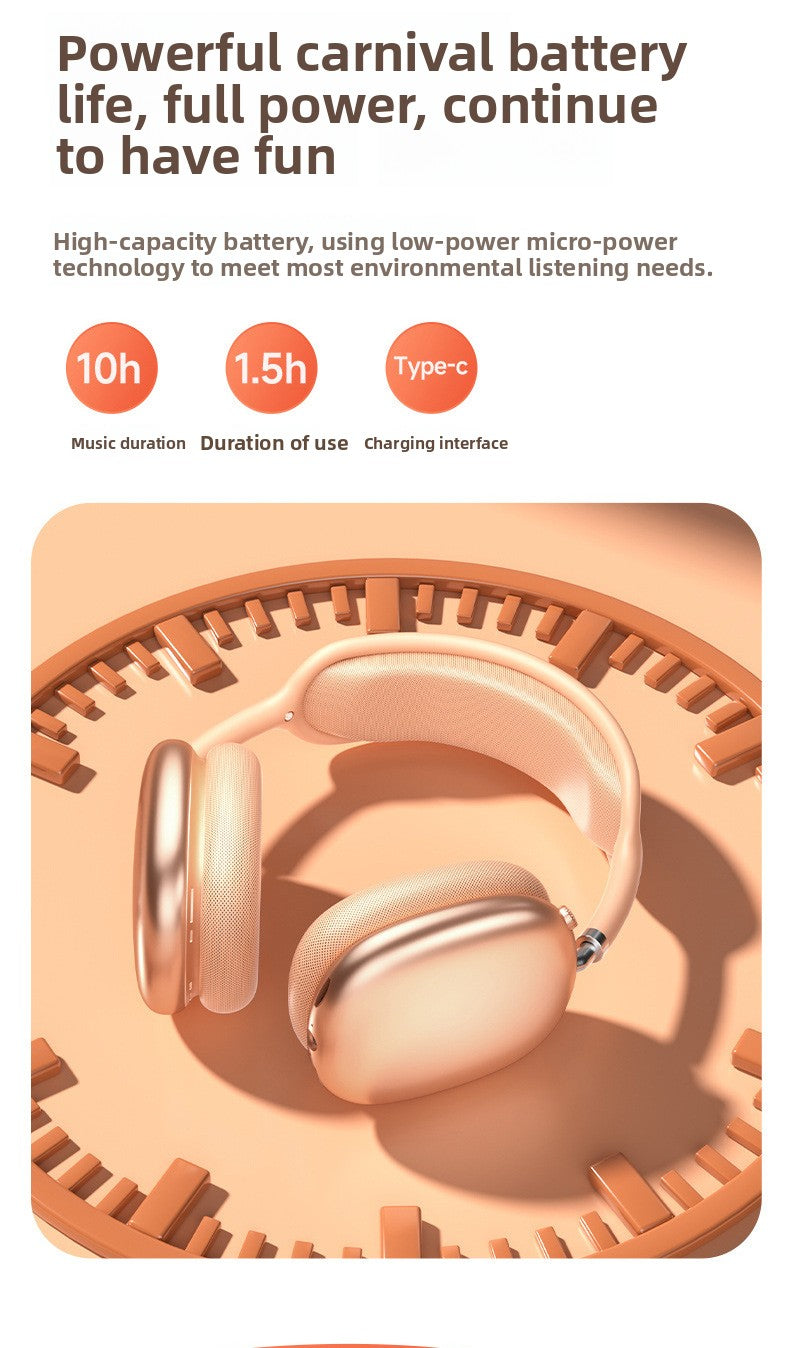 Bluetooth Headphones Ultra-Long Battery Life Call ANC Noise Cancelling Wireless Bluetooth Headphones For Apple, Android, HarmonyOS, Windows - Anleila