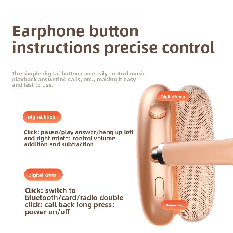 Bluetooth Headphones Ultra-Long Battery Life Call ANC Noise Cancelling Wireless Bluetooth Headphones For Apple, Android, HarmonyOS, Windows - Anleila