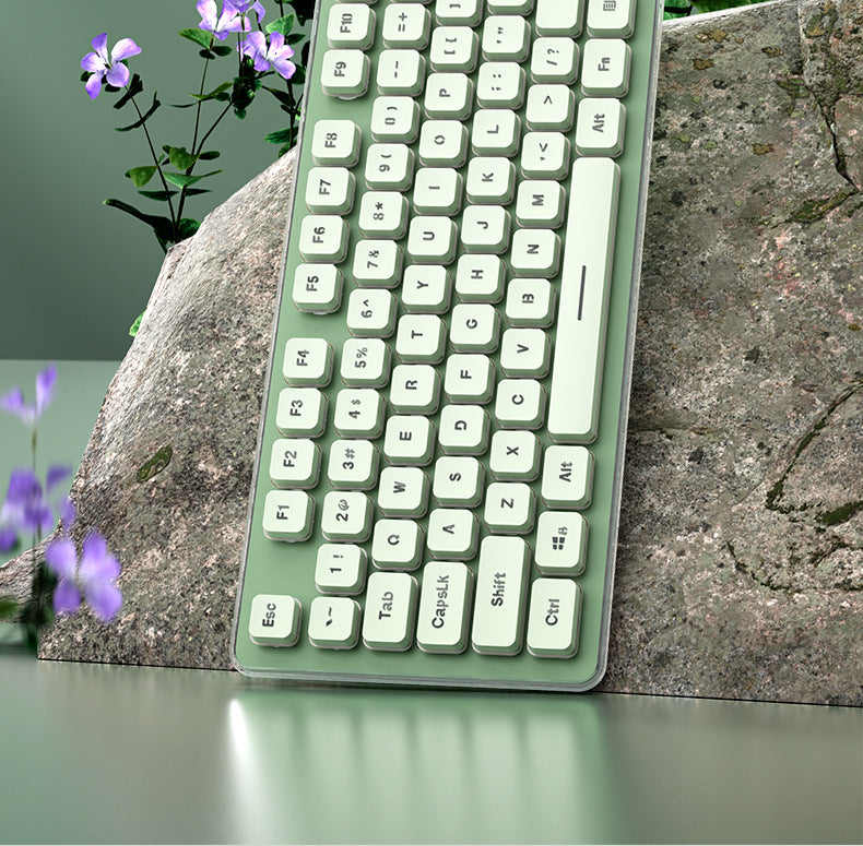 Langtu L1 Mechanical Feel Silent Wireless Keyboard Desktop Laptop Gaming Office Backlit Wired Keyboard - Anleila