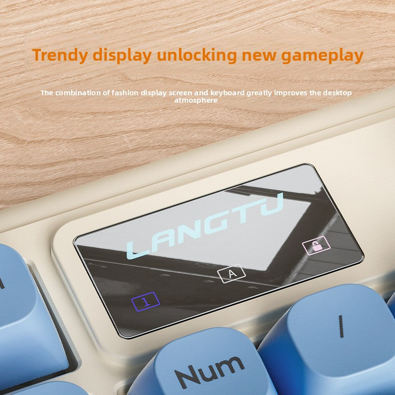 Langtu L98 Wired Silent Office Keyboard Mechanical Feel RGB Lighting Gaming Competitive High-Value Keyboard - Anleila