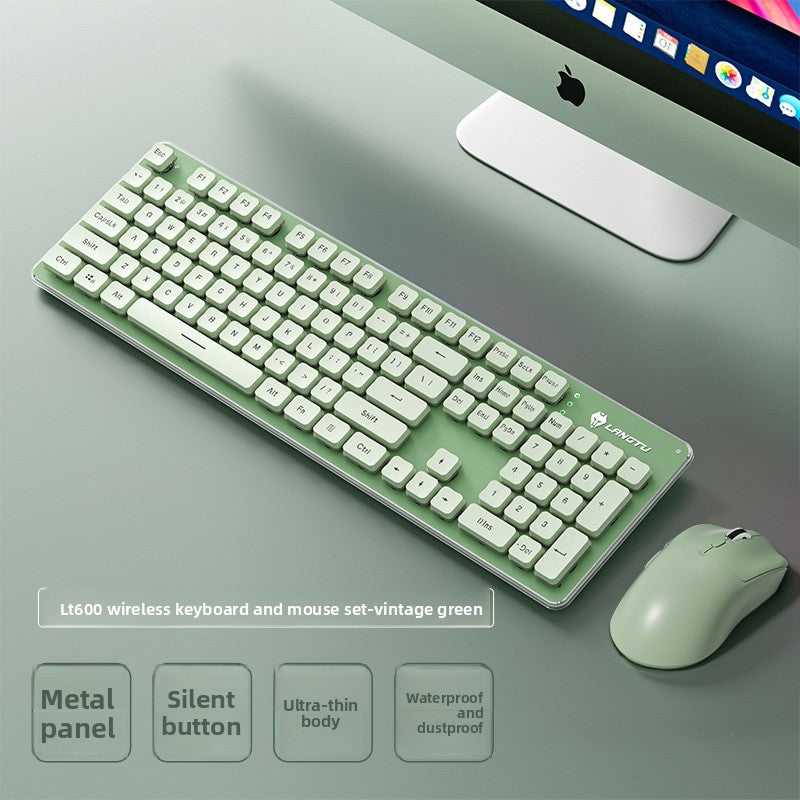 Langtu L1 Mechanical Feel Silent Wireless Keyboard Desktop Laptop Gaming Office Backlit Wired Keyboard - Anleila