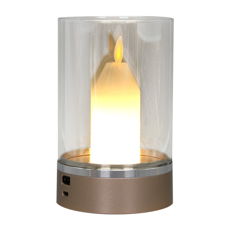✨ Magic Candle Lamp ✨ | Gesture & Touch Control | Flickering Flame Effect | 3000K Warm Light | 2400mAh Battery 🔋