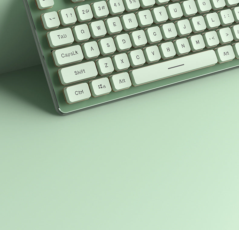 Langtu L1 Mechanical Feel Silent Wireless Keyboard Desktop Laptop Gaming Office Backlit Wired Keyboard - Anleila