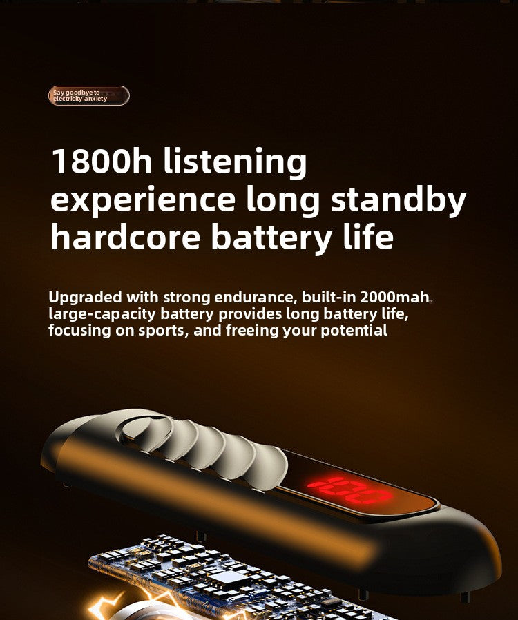 [1800hour long battery life]TWS Wireless Earphone Stereo Wireless Neck Hanging Headphone with mic Gaming Headset Deep Bass Noise Cancellation Type-c Earbuds - Anleila