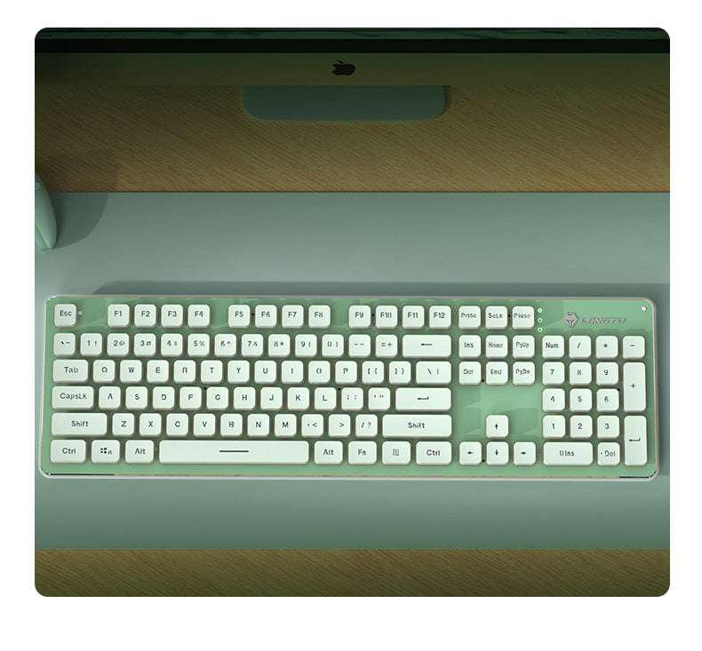 Langtu L1 Mechanical Feel Silent Wireless Keyboard Desktop Laptop Gaming Office Backlit Wired Keyboard - Anleila