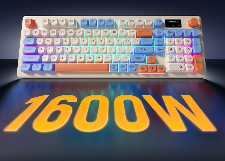 Langtu L98 Wired Silent Office Keyboard Mechanical Feel RGB Lighting Gaming Competitive High-Value Keyboard - Anleila