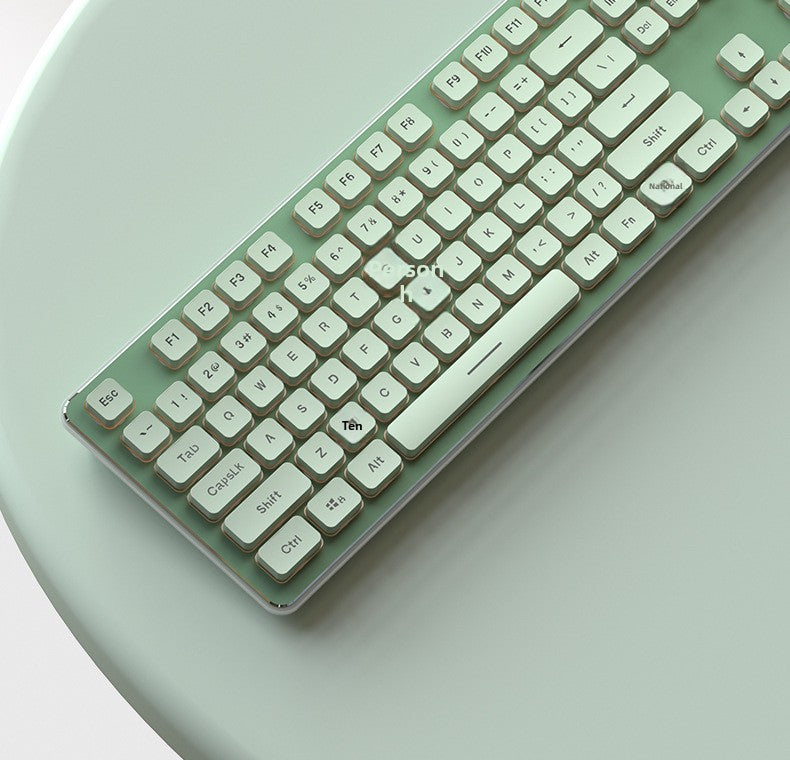 Langtu L1 Mechanical Feel Silent Wireless Keyboard Desktop Laptop Gaming Office Backlit Wired Keyboard - Anleila