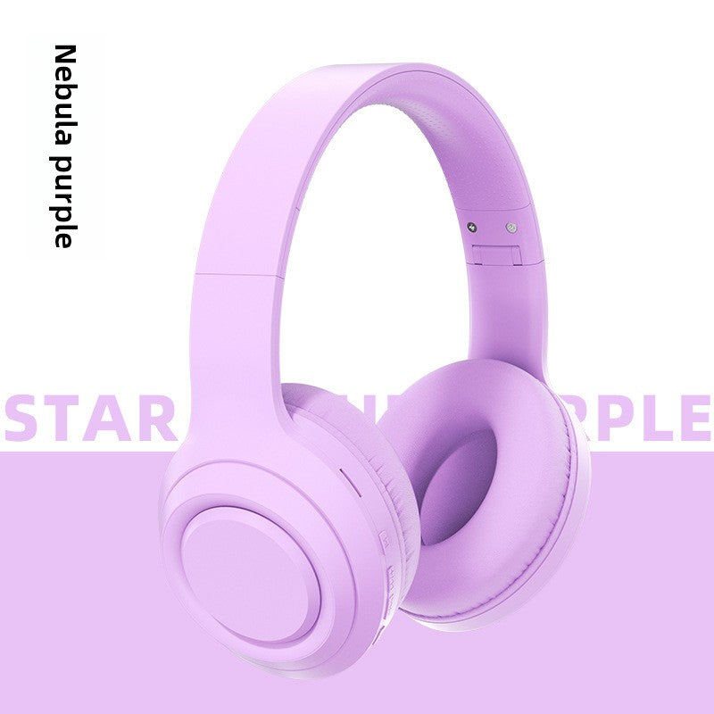 Preminum Bluetooth Headset Wireless Deep Bass HI-FI Super Long Noise Reduction Fodable Headset Colorful Headphone - Anleila