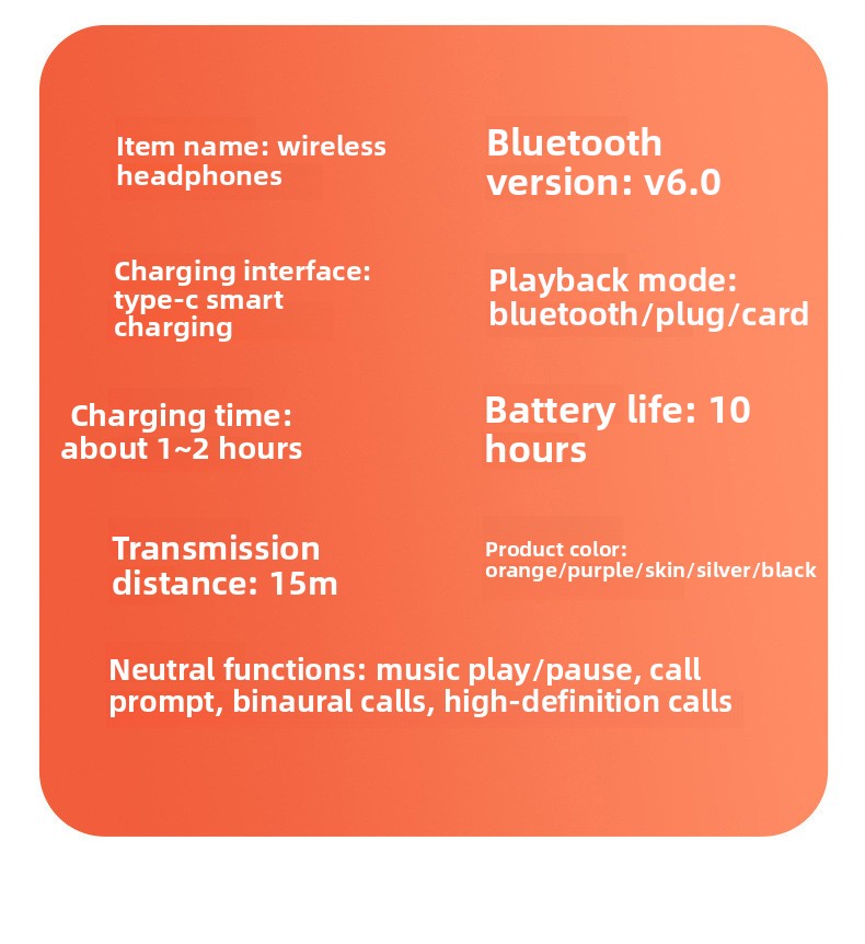 Bluetooth Headphones Ultra-Long Battery Life Call ANC Noise Cancelling Wireless Bluetooth Headphones For Apple, Android, HarmonyOS, Windows - Anleila
