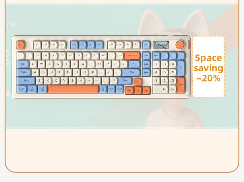 Langtu L98 Wired Silent Office Keyboard Mechanical Feel RGB Lighting Gaming Competitive High-Value Keyboard - Anleila