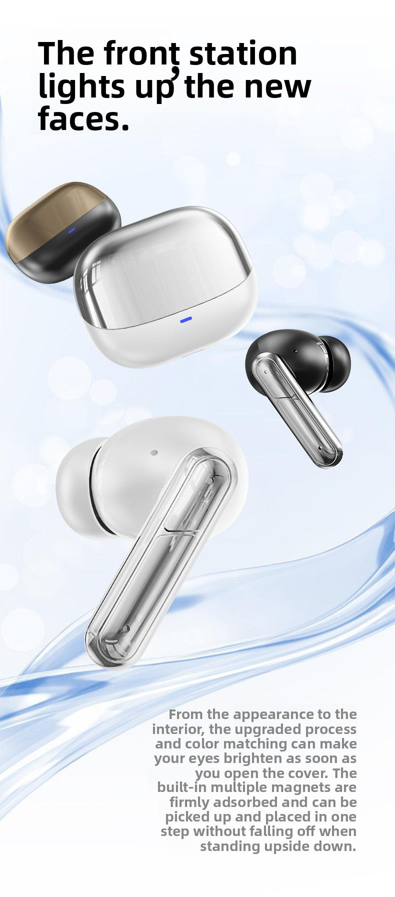 Premium SKS 1 PRO Wireless Earbuds Hi-Fi Stereo Bluetooth 5.3 Quality Ultra-Long Battery Life Positioning Anti-Lost Call ANC Noise Reduction Wireless Headset - Anleila