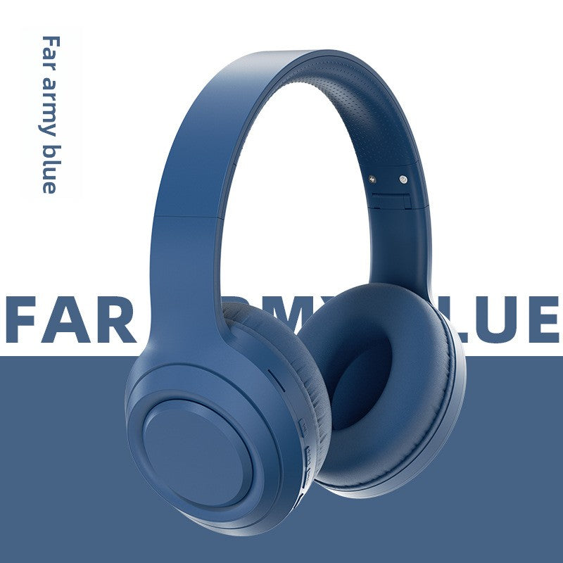 Preminum Bluetooth Headset Wireless Deep Bass HI-FI Super Long Noise Reduction Fodable Headset Colorful Headphone - Anleila
