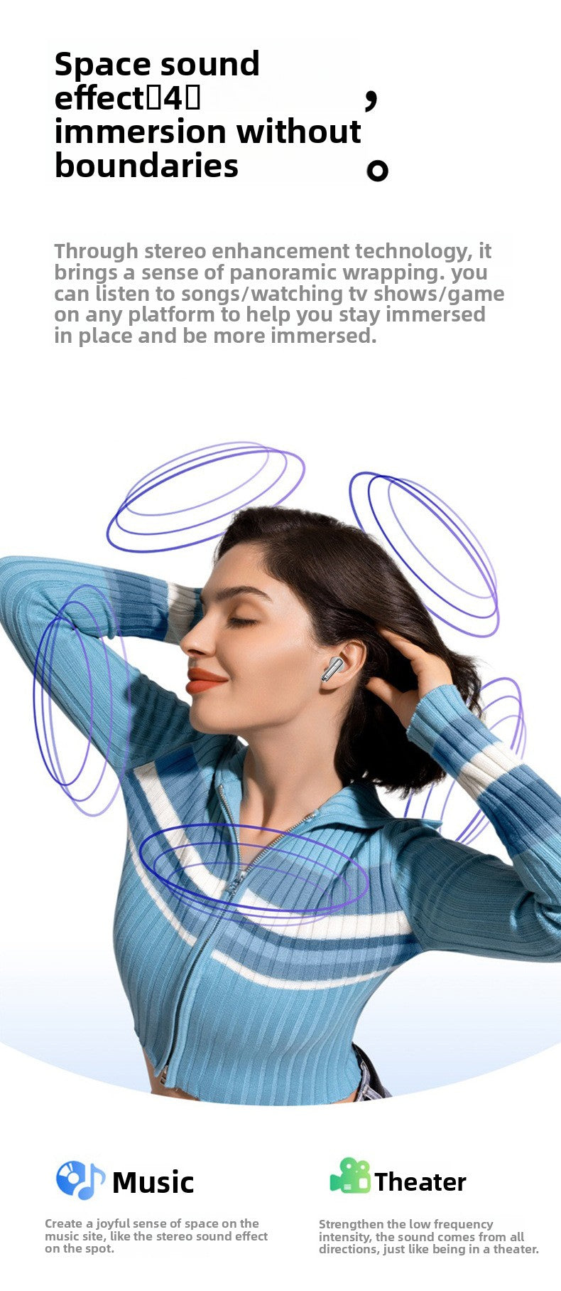 Premium SKS 1 PRO Wireless Earbuds Hi-Fi Stereo Bluetooth 5.3 Quality Ultra-Long Battery Life Positioning Anti-Lost Call ANC Noise Reduction Wireless Headset - Anleila
