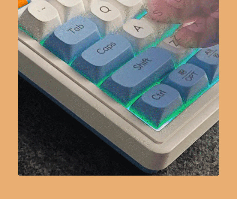 Langtu L98 Wired Silent Office Keyboard Mechanical Feel RGB Lighting Gaming Competitive High-Value Keyboard - Anleila